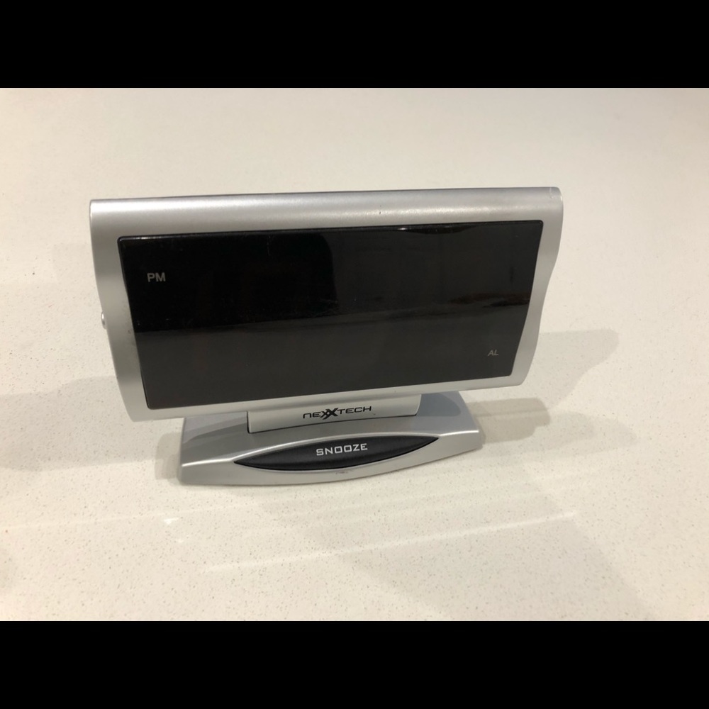 Alarm clock chrome modern look
